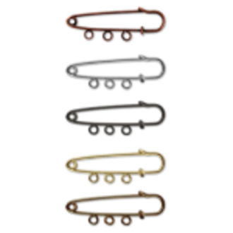 "Zlatka" Булавка для подвесок серебристая 5 см