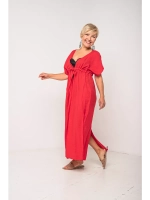 Платье длинное пляжное легкое с разрезами для отдыха на море