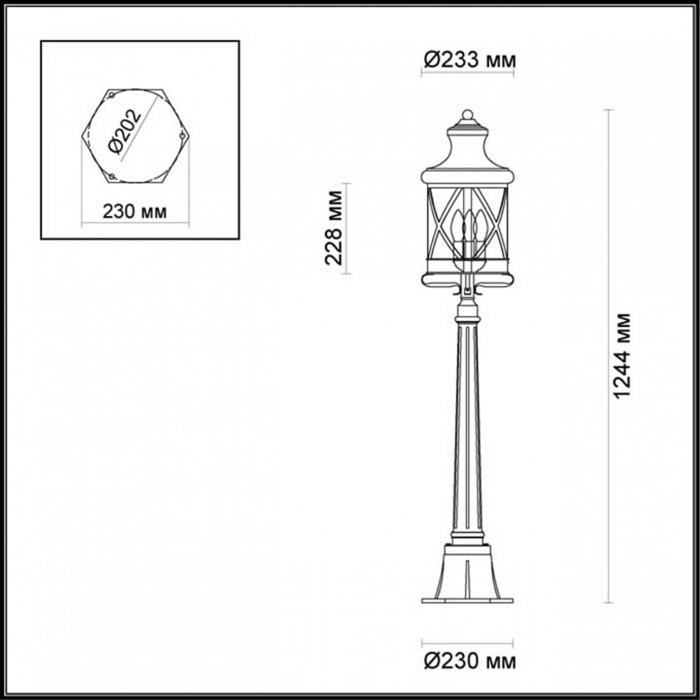 Наземный низкий светильник Odeon Light Sation 4045/3F