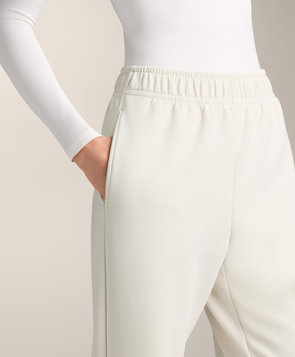 OYSHO Брюки-джоггеры из модала с начесом, экрю