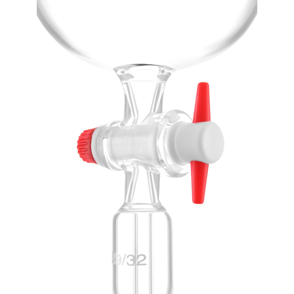 Воронка капельная цилиндрическая, 2000 мл, шлиф 29/32-29/32, с PTFE краном