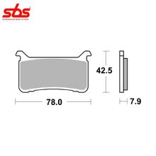 SBS 947DC тормозные колодки передние