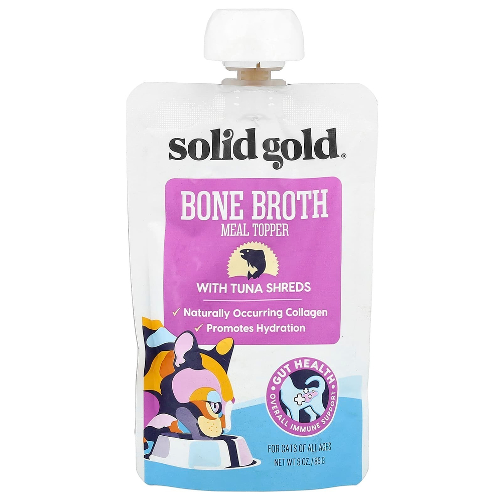 Solid Gold, Топпер с кусочками тунца, для кошек, для всех возрастов, 85 г (3 унции)