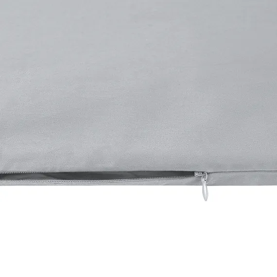 Комплект постельного белья из премиального сатина светло-серого цвета из коллекции essential, 150х20