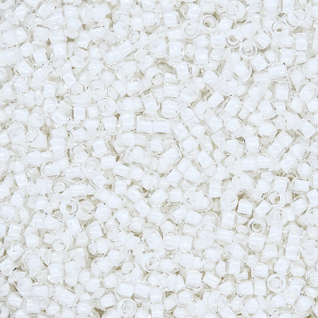 Японский бисер TOHO Round 11/0 (№981), окрашенный изнутри прозрачный