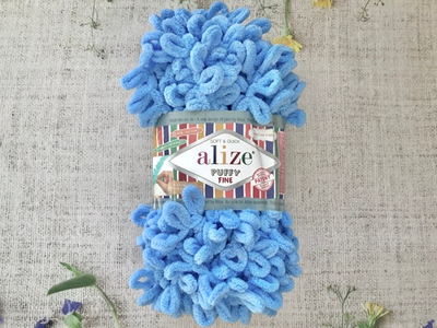 ALIZE "Puffy Fine", 112 голубой
