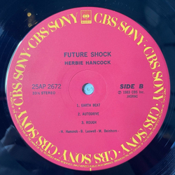 Винтажная виниловая пластинка LP Herbie Hancock Future Shock (Japan 1983) (Obi) Rockit Брейк данс из фильма Курьер 25AP 2672