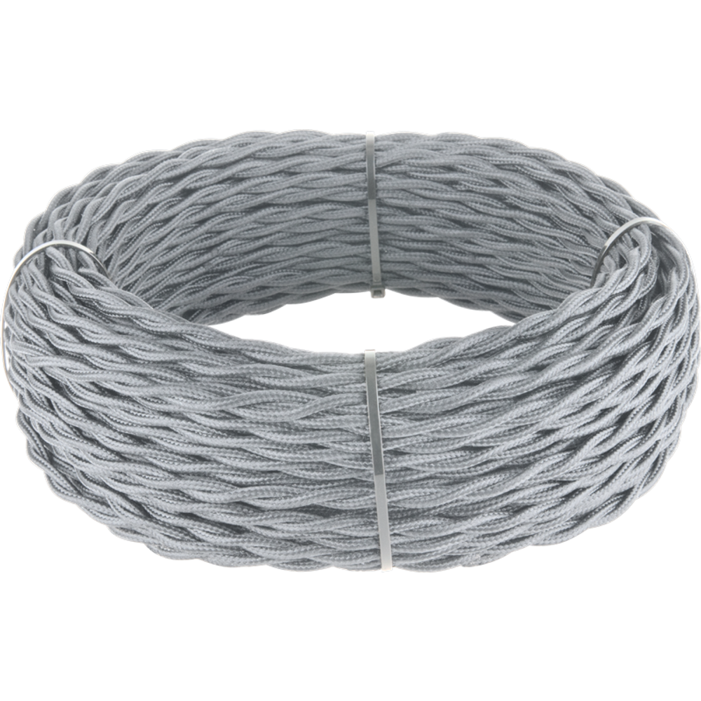 Ретро кабель витой 2х2,5 серый (под заказ) W6452615