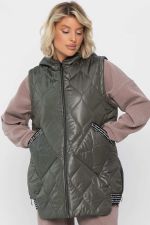 Жилет утепленный Дана Мур (хаки) Б14309-18М LT Collection