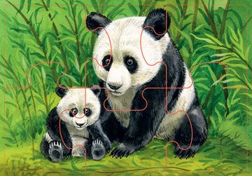 Напольный пазл-мозаика "Дикие животные" (Baby Step) (средние)