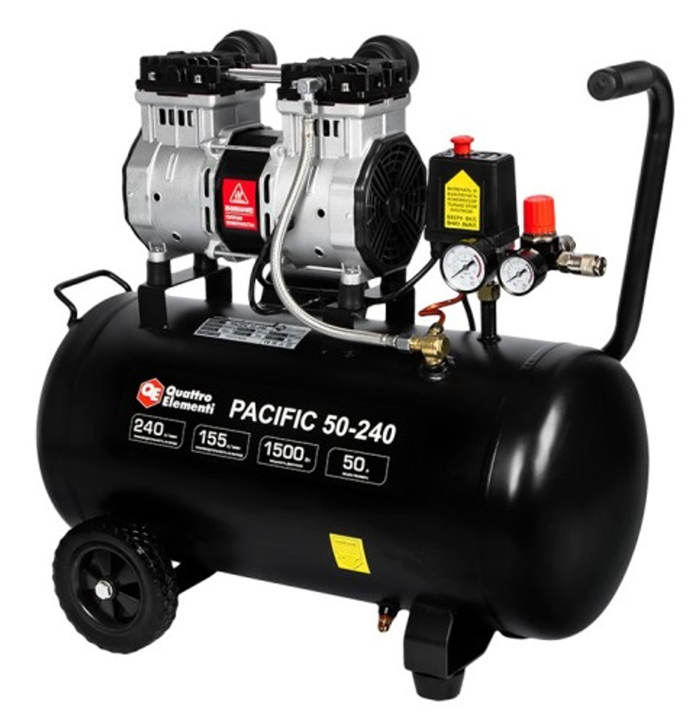 Компрессор поршневой безмасляный QUATTRO ELEMENTI PACIFIC 50-240 919-761