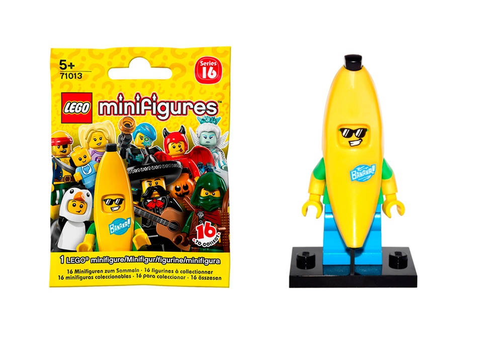 Минифигурка LEGO   71013 - 15  Парень в костюме  банана