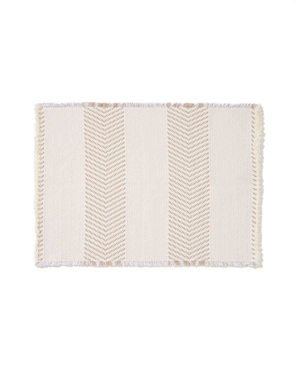 Коврик для ванной Bina из 100% хлопкового жаккарда цвета экрю 50 x 70 см