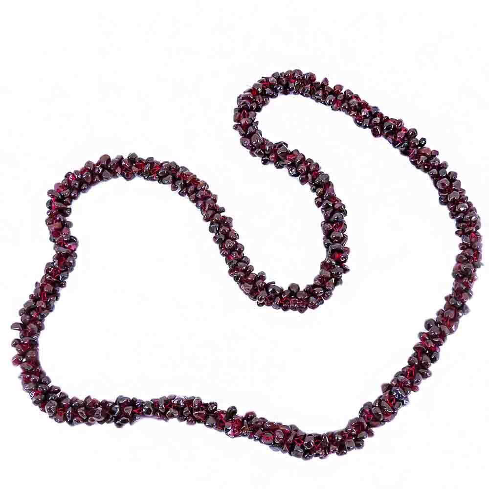 Бусы "Змейка" гранат альмандин