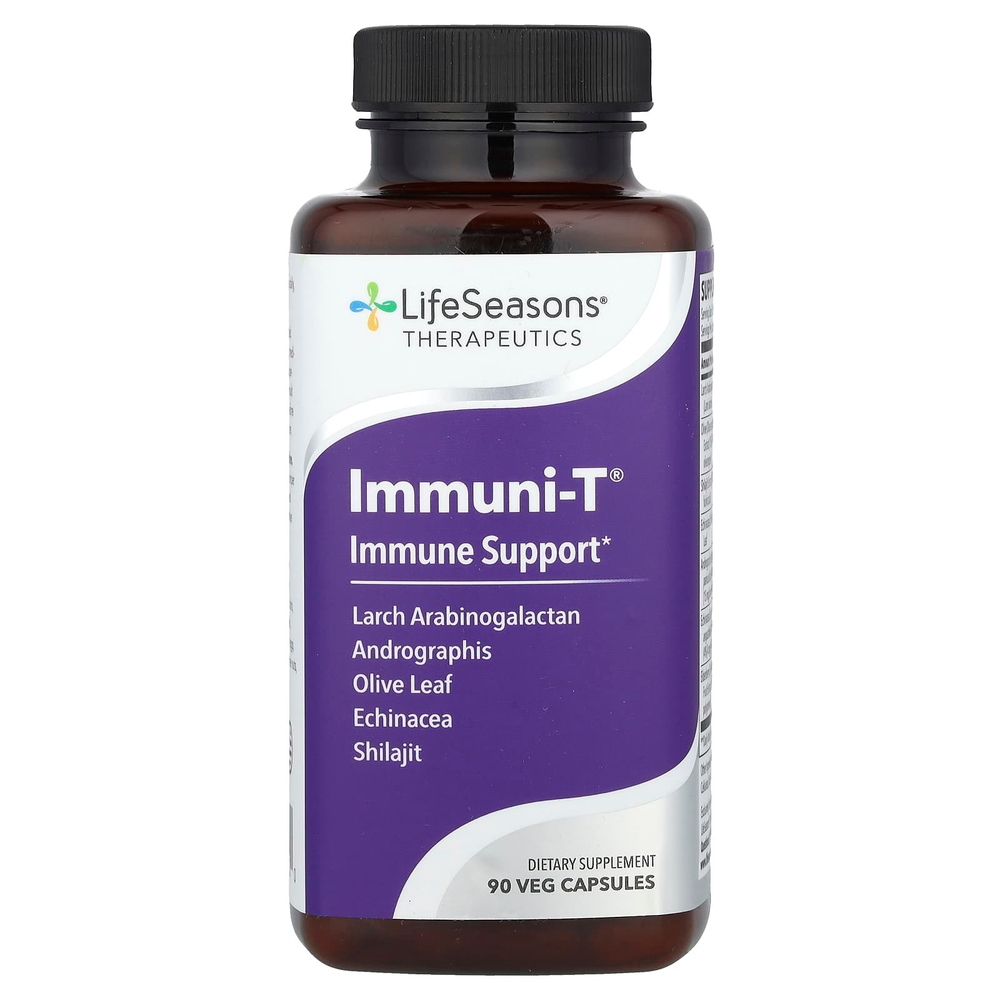 LifeSeasons, Immuni-T®, добавка для укрепления иммунитета, 90 растительных капсул