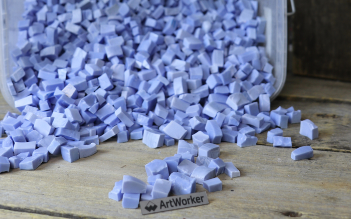 V1.K.blue смальта разноформатная 