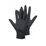 Перчатки нитриловые смотровые нестерильные SitekMed размер S черный 50 пар