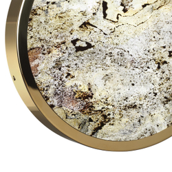 5079/24L L-VISION ODL24 209 зол./серо-беж./металл/натур.камень/акрил Настенный светильник с переключ.цветов.темпер. LED 24W 3000К/4000K/6000K BERGI