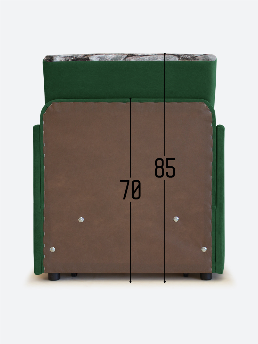 Кресло-кровать "Миник" с подлокотниками, купон Тигр