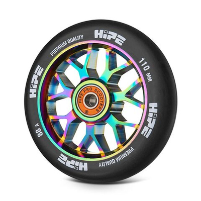 Колесо HIPE H3, 110*24 мм, неохром/черный