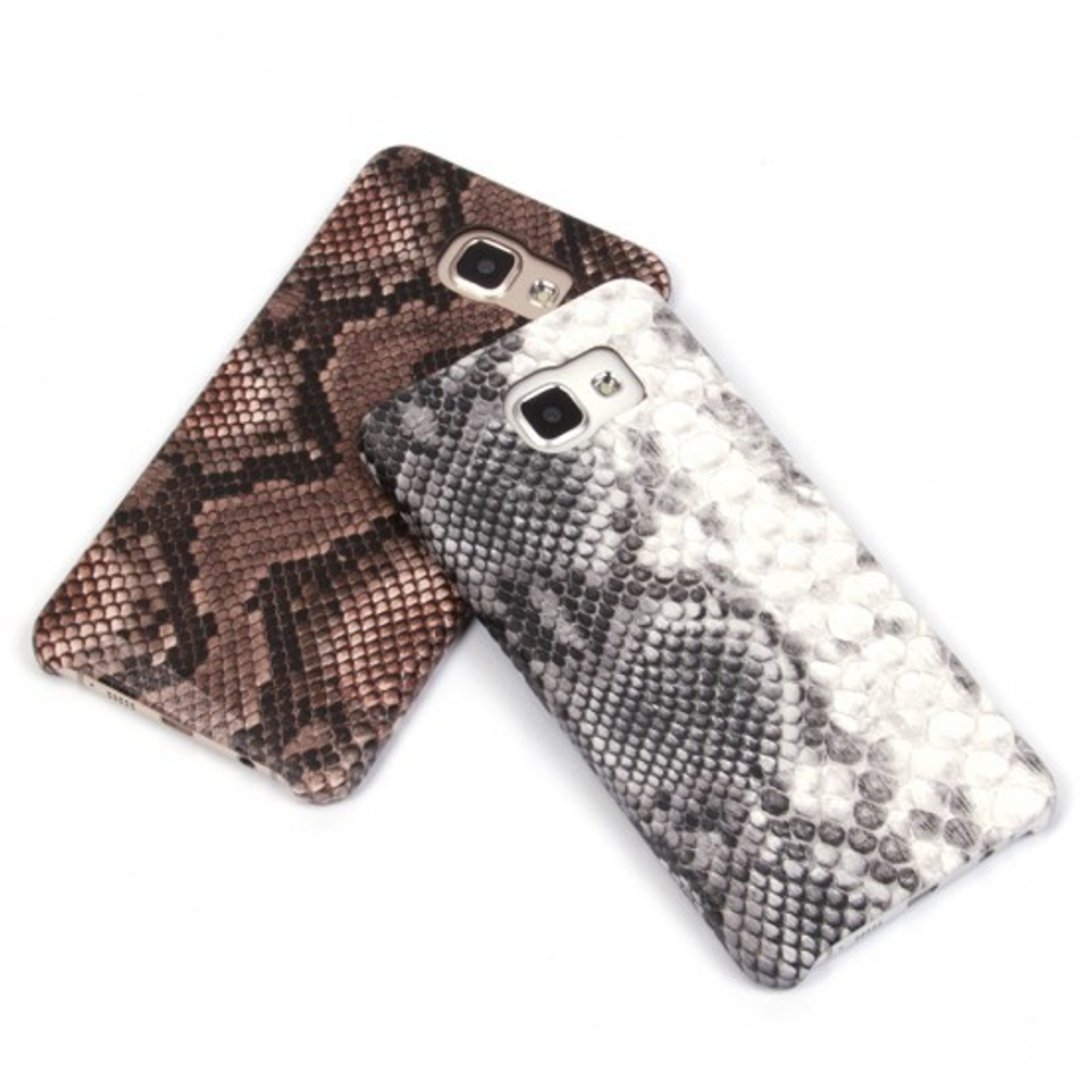 Панель Змея для Samsung Galaxy A7 (2016), 009201 Серый + белый