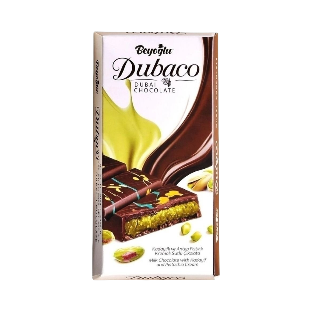 Молочный шоколад ''Dubaco'' с фисташкой 95г