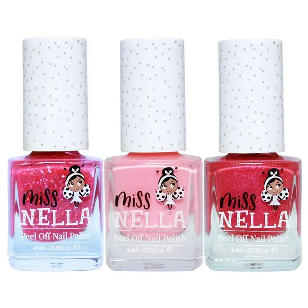 Набор лаков Miss Nella Pink Glitter Attack 3 шт