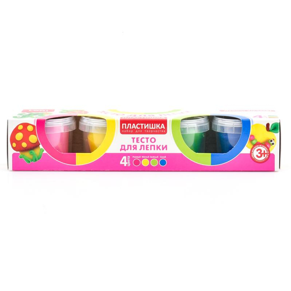 Тесто для лепки Набор №8 4цв. (Lori)