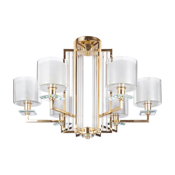 Подвесная люстра Crystal Lux Nicolas SP-PL6 Gold/White