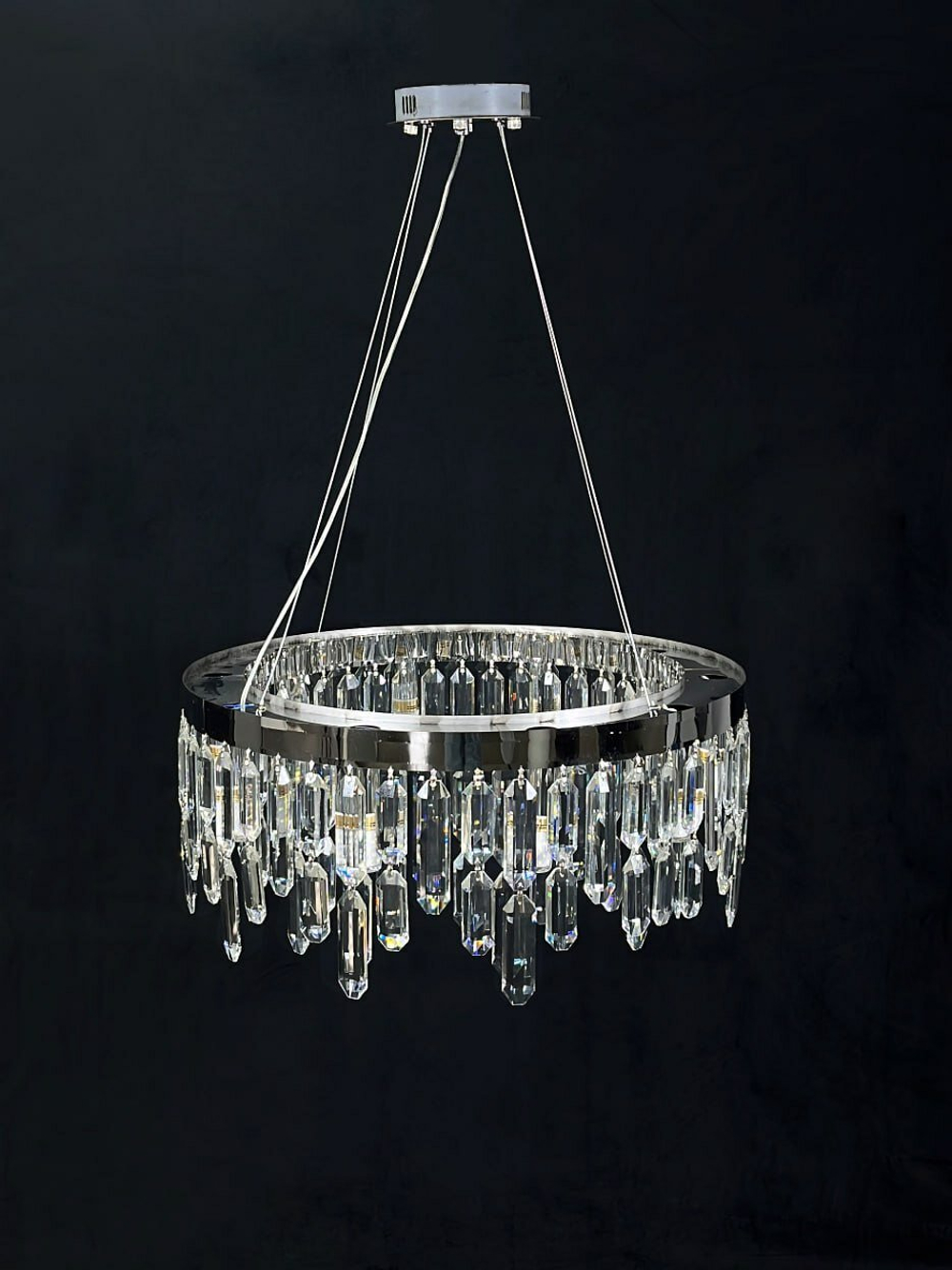 Люстра подвесная Lanbos, 10 ламп Е14, 400 Вт, до 25 кв м, серебро