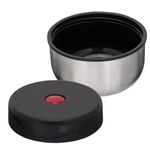 Термос 0,8 л для еды/напитков с широким горлом, BOOMHOUSE (БУМХАУ) WIDE, нержавеющая сталь SUS304, серебристый, 700319