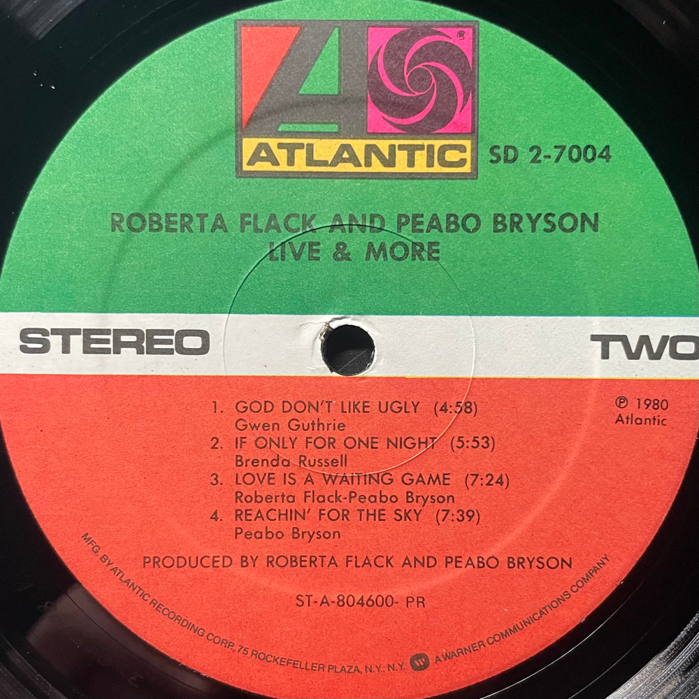 Roberta Flack And Peabo Bryson ‎– Live & More 2LP (США 1980г.)