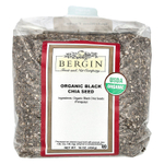 Bergin Fruit and Nut Company, органические черные семена чиа, 454 г (16 унций)