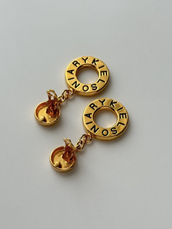 Клипсы с круглыми подвесками Sonia Rykiel