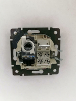 Розетка 2-я RJ-11 + RJ-45 Werkel  слоновая кость
