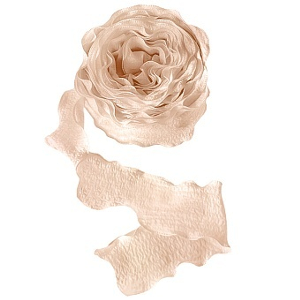 Лента тканевая (4 см*9,14 м) Нежная волна Кремовый