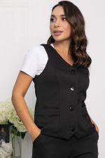 Жилет Мэнсфилд (черный) Б14085-13М LT Collection