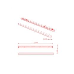 Линейный светодиодный светильник ЭРА SPP-201-0-40K-L32 32Вт 4000K 130Лм/Вт IP65 1200 транзит до 10шт матовый | Линейные светодиодные светильники IP65