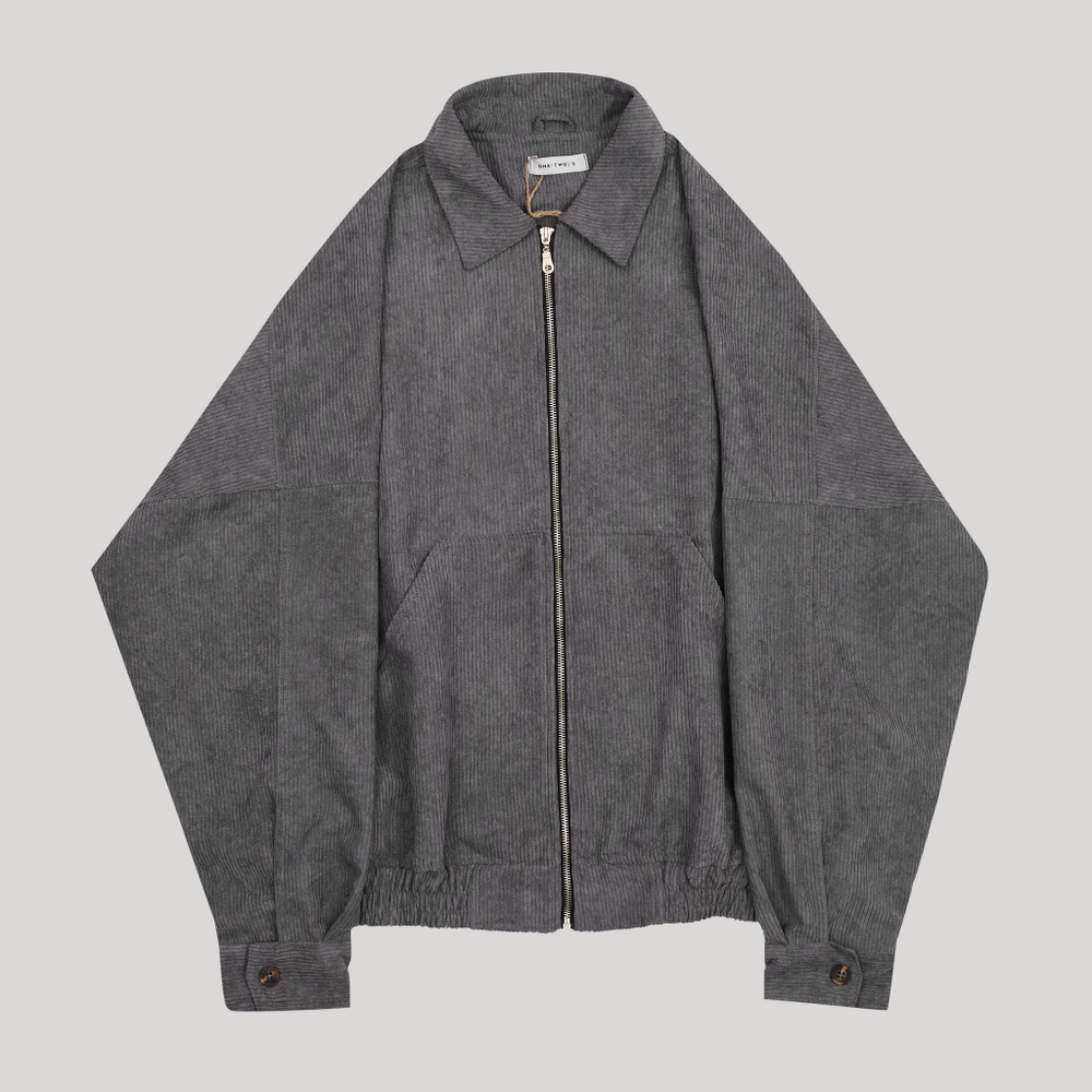 Zip-Up Shirt Jacket Lava Smoke