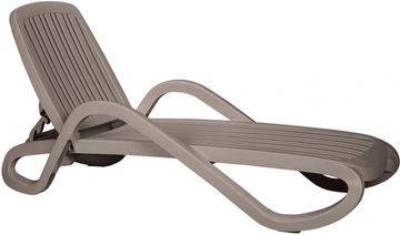 Шезлонг-лежак пластиковый Eden тортора Nardi Италия