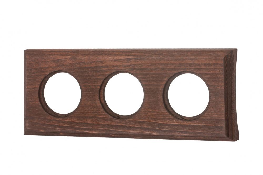 Рамка 3 постовая для скрытого монтажа (Винтаж на бревно 240 мм) BF4C24-630-18