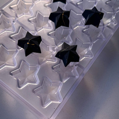 593 | Форма для шоколадных конфет "Звезда" (275*175 мм)