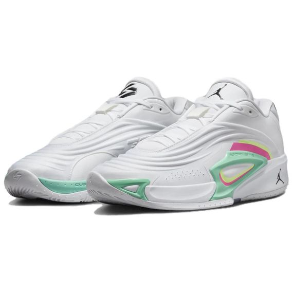 Джордан Luka 3 Баскетбольные кроссовки Низкие Белый/Вольт Свет/Green Light/Черный Унисекс