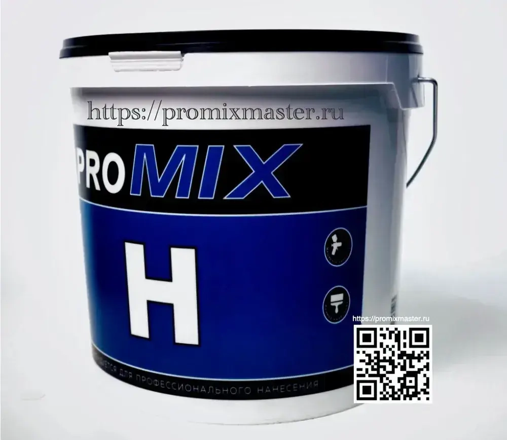Толстослойная выравнивающая шпатлевка PROMIX H готовая для стен и потолков, 18 кг