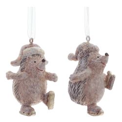 GAEM Изделие декоративное подвесное "Ёжик", L3,5 W3,5 H6 см, 2в.