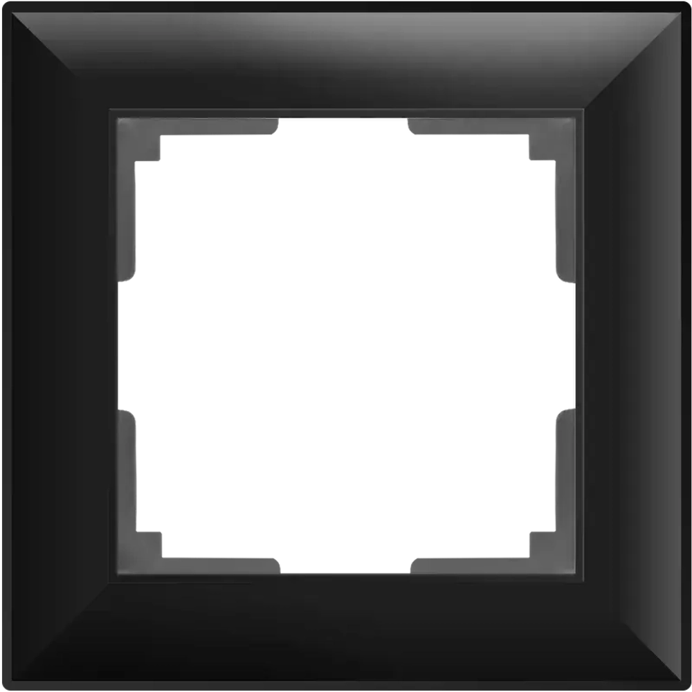 Рамка на 1 пост (черный матовый) W0012208