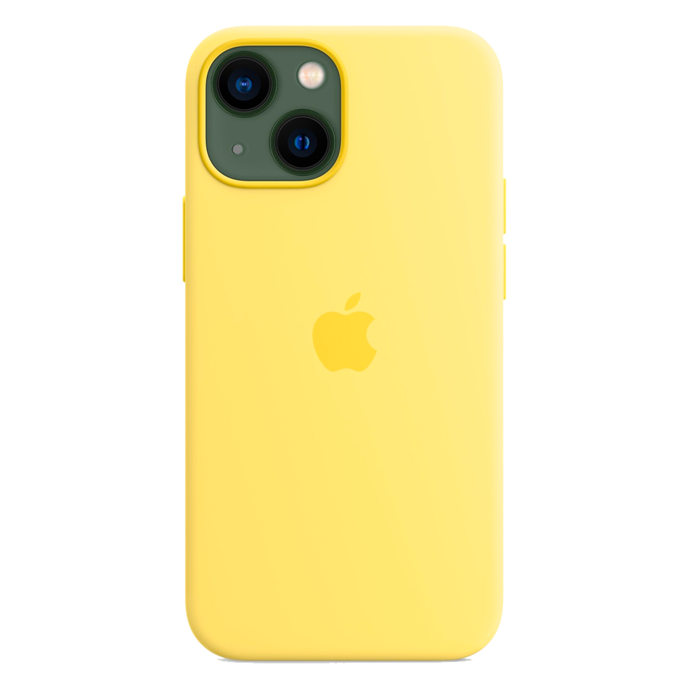 Силиконовый чехол с поддержкой MagSafe Apple Silicone Case для iPhone 13 mini, Lemon Zest (Лимонная цедра)