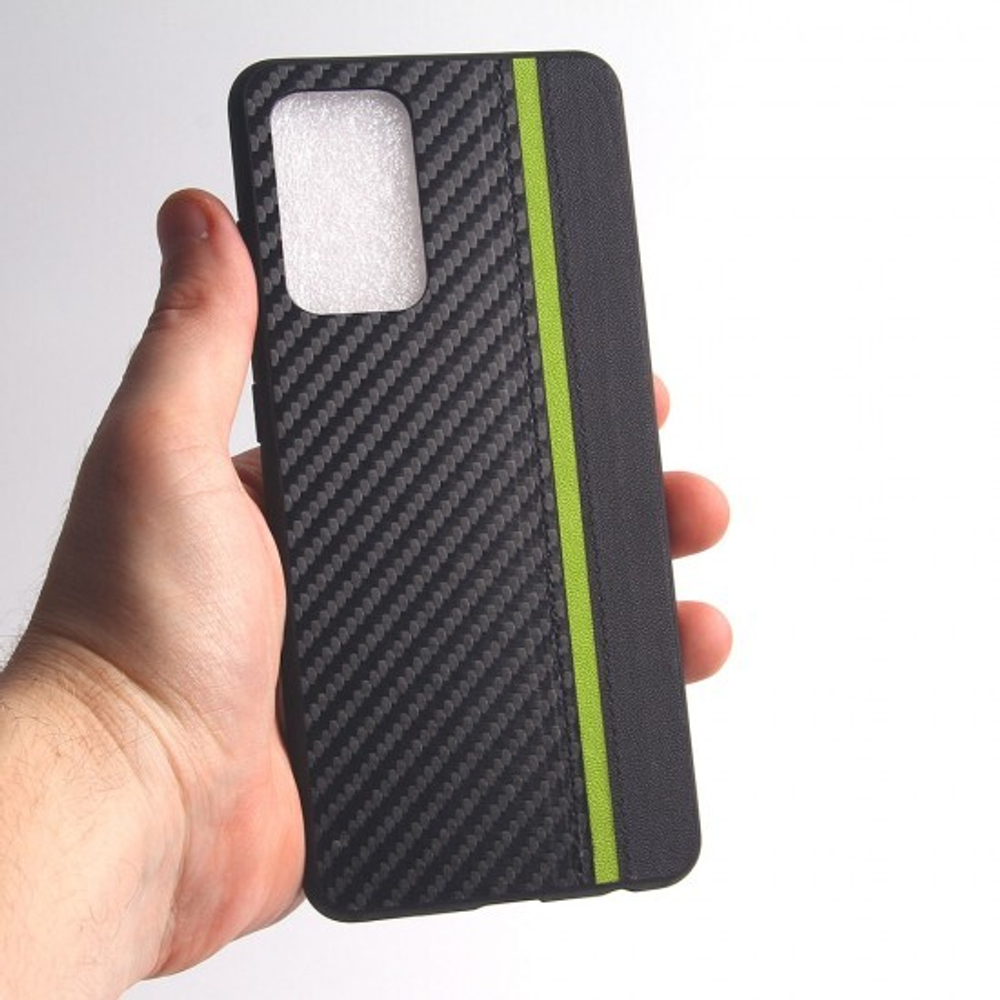 Чехол для Samsung Galaxy A52 5G, карбоновый , 012465 Красный