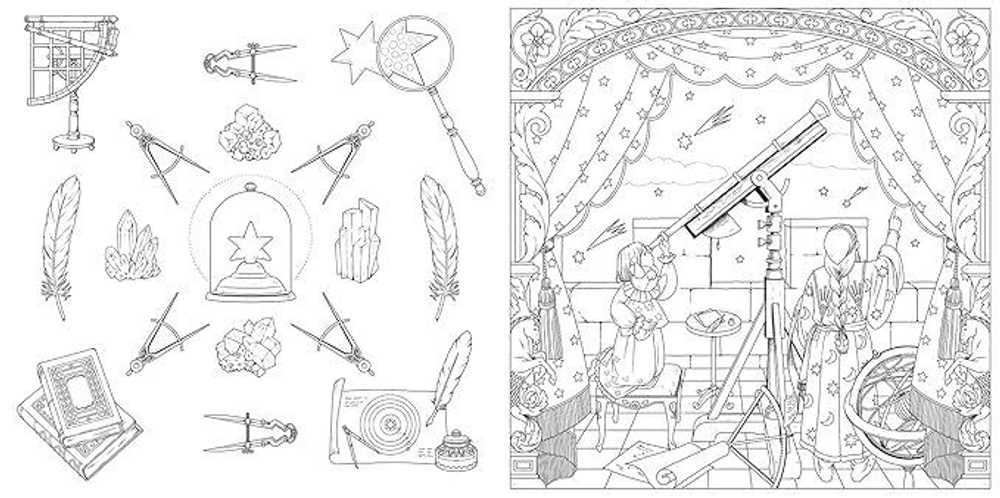 Story A trip to the Land of Dreams. Coloring book