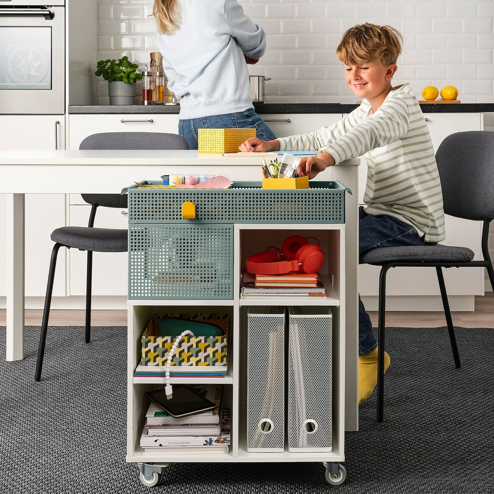 IKEA LYSMASK  (ИКЕА ЛЙСМАСК)  -  Коробка, 4 шт, рисунок/многоцветный